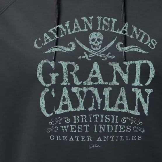 Jcombs Grand Cayman Cayman Islands Pirate Performance Fleece Hoodie