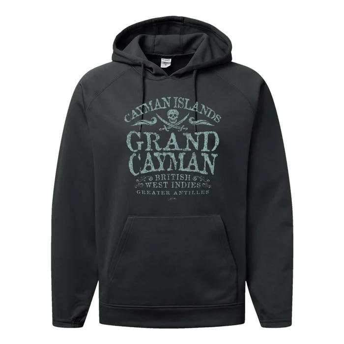 Jcombs Grand Cayman Cayman Islands Pirate Performance Fleece Hoodie