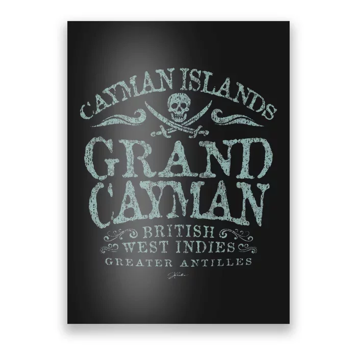 Jcombs Grand Cayman Cayman Islands Pirate Poster