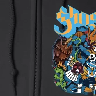 Jonnybush Ghost Chad Mexico City Full Zip Hoodie