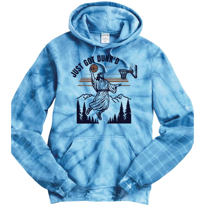 Just Got Dunked Funny Baptism Tie Dye Hoodie