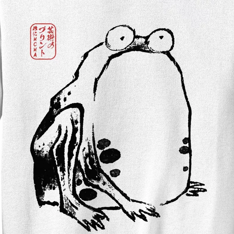 Japanese Grumpy Frog Ukiyoe Anime Japanese Sweatshirt