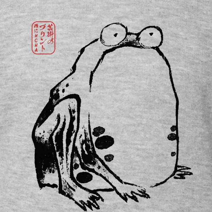 Japanese Grumpy Frog Ukiyoe Anime Japanese Toddler Sweatshirt