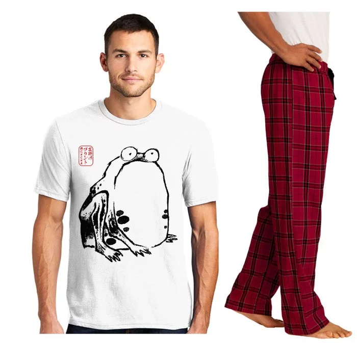 Japanese Grumpy Frog Ukiyoe Anime Japanese Pajama Set