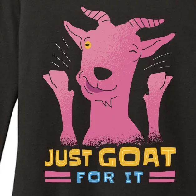 Just Goat For It Womens CVC Long Sleeve Shirt