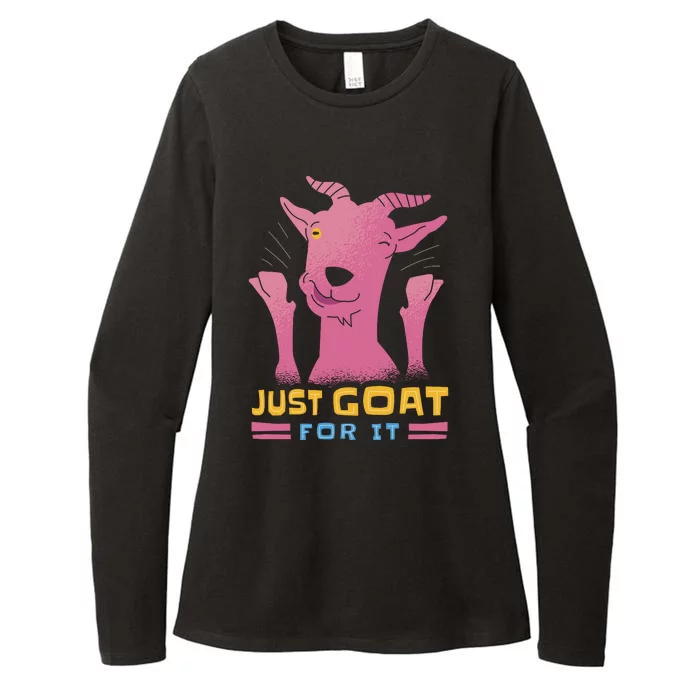 Just Goat For It Womens CVC Long Sleeve Shirt