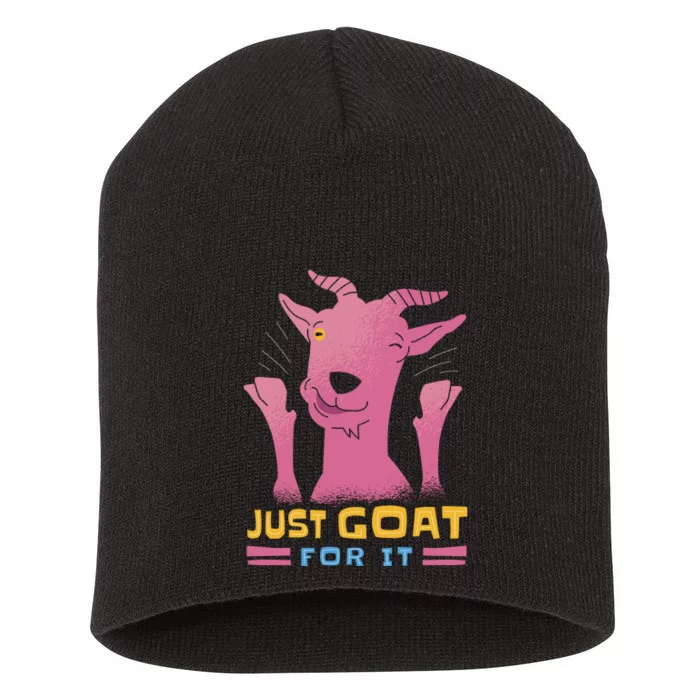 Just Goat For It Short Acrylic Beanie