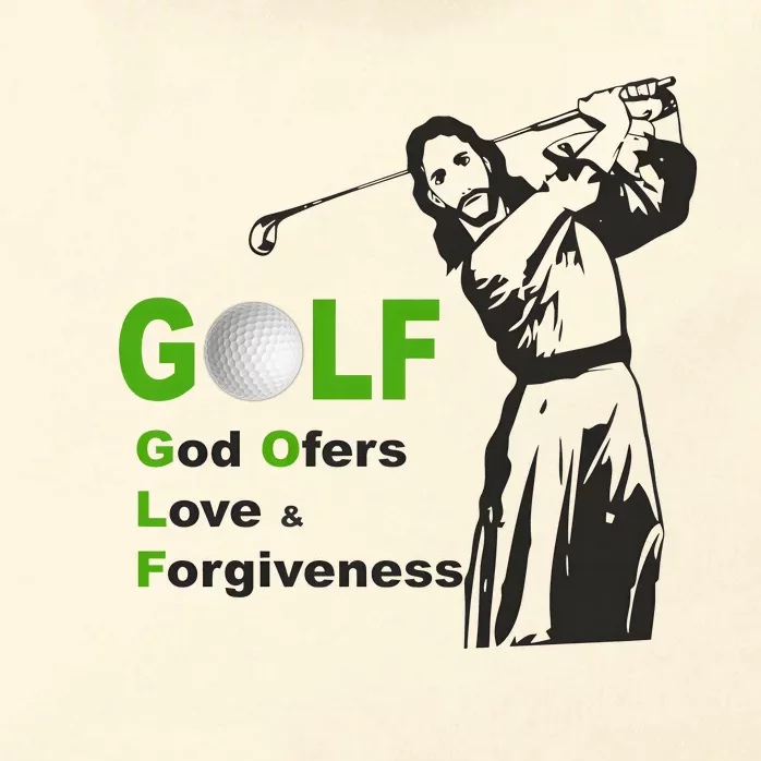 Jesus Golf God Offer Love And Forgiveness Zip Tote Bag