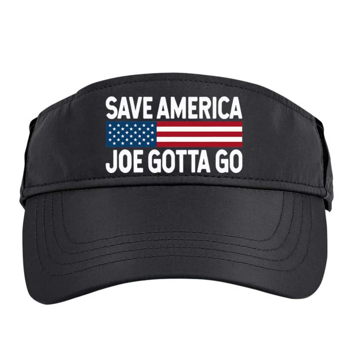 Joe Gotta Go Save America AntiBiden 86 46 Impeach Biden 46 Adult Drive Performance Visor