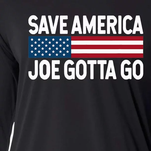 Joe Gotta Go Save America AntiBiden 86 46 Impeach Biden 46 Cooling Performance Long Sleeve Crew