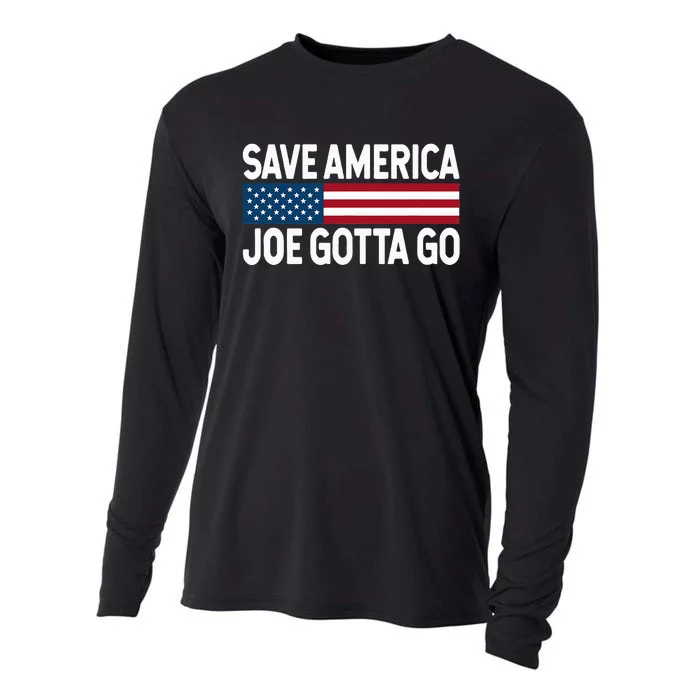 Joe Gotta Go Save America AntiBiden 86 46 Impeach Biden 46 Cooling Performance Long Sleeve Crew