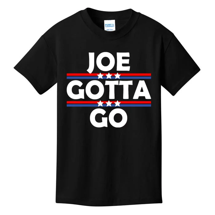 Joe Gotta Go Anti Biden Pro American Patriotic Kids T-Shirt