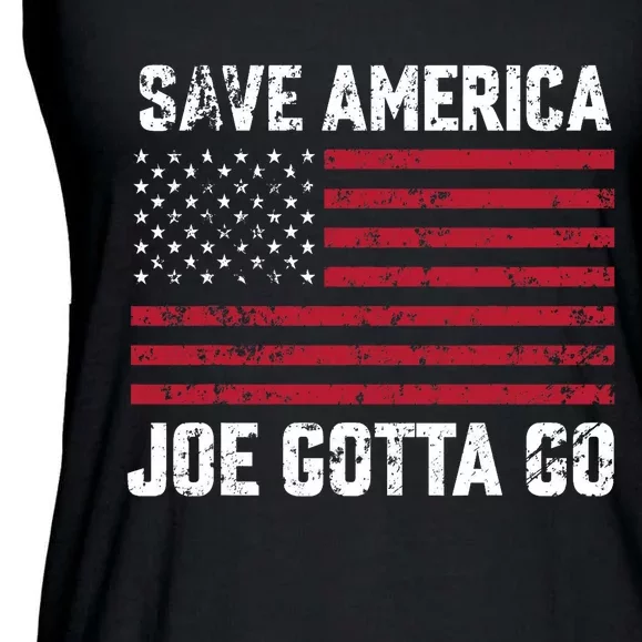 Joe Gotta Go Save America Flag Anti Biden Impeach Biden Ladies Essential Flowy Tank