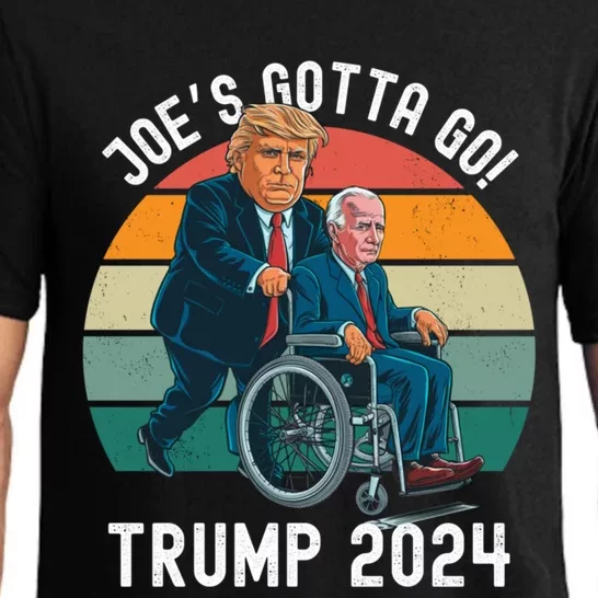 JoeS Gotta Go Trump 2024 Stand With Trump Felon 24 Funny Gift Pajama Set