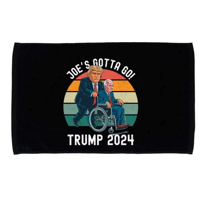 JoeS Gotta Go Trump 2024 Stand With Trump Felon 24 Funny Gift Microfiber Hand Towel