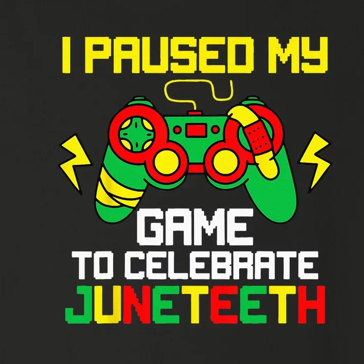 Juneteenth Gamer I Paused My Game To Celebrate 1865 Toddler Long Sleeve Shirt