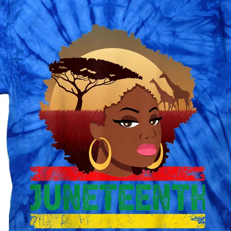 Juneteenth Gift Juneteenth June 19th 1865 Freedom Meaningful Gift Tie-Dye T-Shirt