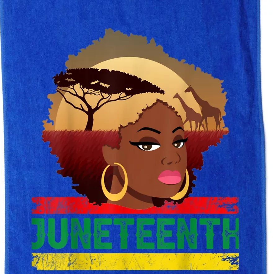 Juneteenth Gift Juneteenth June 19th 1865 Freedom Meaningful Gift Platinum Collection Golf Towel