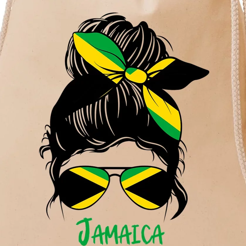 Jamaican Girl Jamaica Girl Jamaica Woman Flag Drawstring Bag