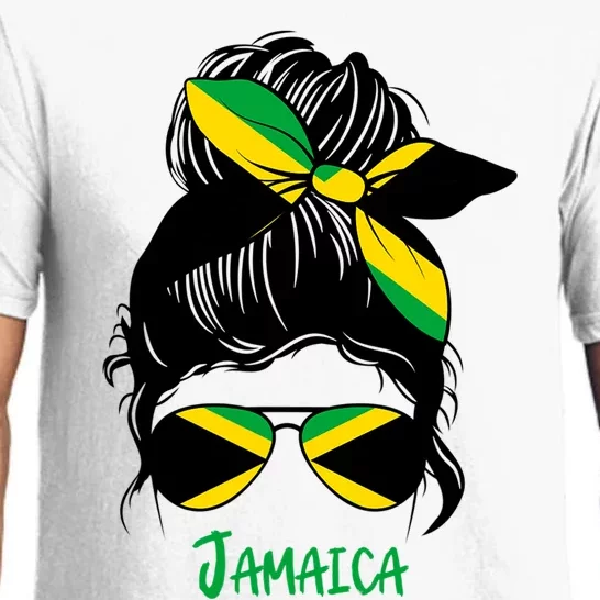 Jamaican Girl Jamaica Girl Jamaica Woman Flag Pajama Set