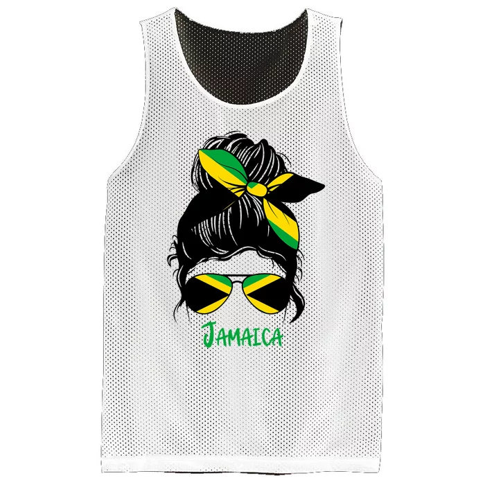 Jamaican Girl Jamaica Girl Jamaica Woman Flag Mesh Reversible Basketball Jersey Tank