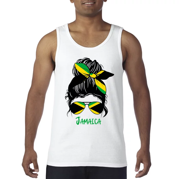 Jamaican Girl Jamaica Girl Jamaica Woman Flag Tank Top