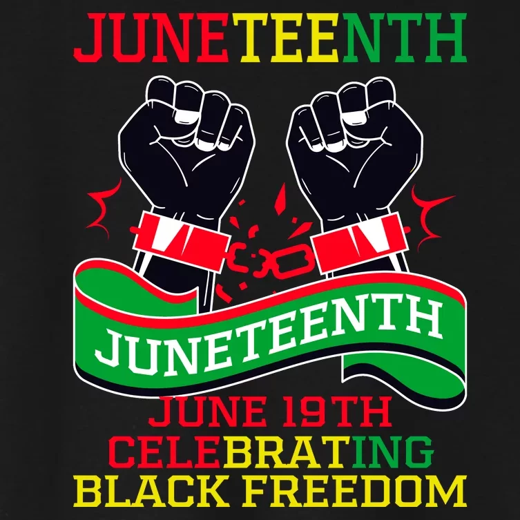 Juneteenth Gift Juneteenth Independence Day, Juneteenth Celebrating Black Freedo Women's Crop Top Tee