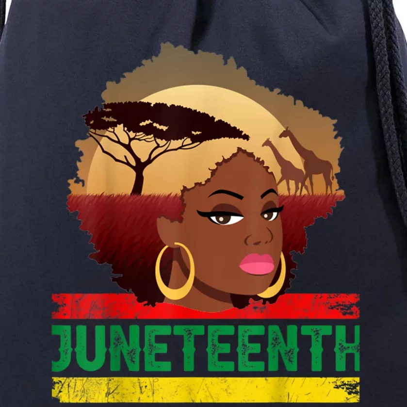 Juneteenth Gift Juneteenth June 19th 1865 Freedom Gift Drawstring Bag