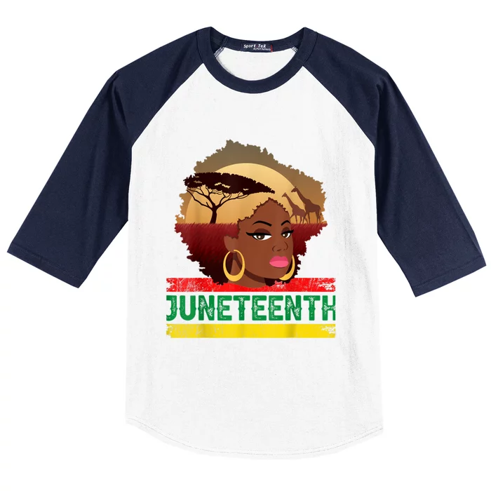 Juneteenth Gift Juneteenth June 19th 1865 Freedom Gift Baseball Sleeve Shirt