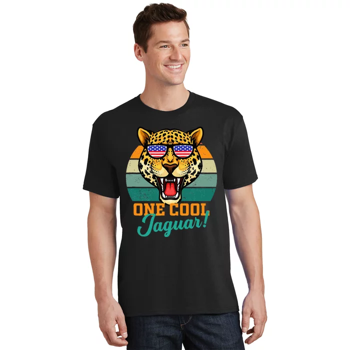 Jaguar Gifts Jaguars Usa Flag T-Shirt