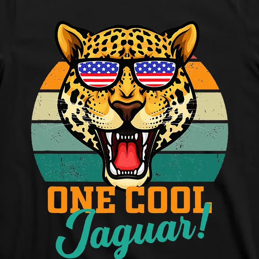 Jaguar Gifts Jaguars Usa Flag T-Shirt