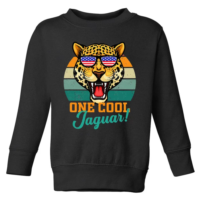 Jaguar Gifts Jaguars Usa Flag Toddler Sweatshirt