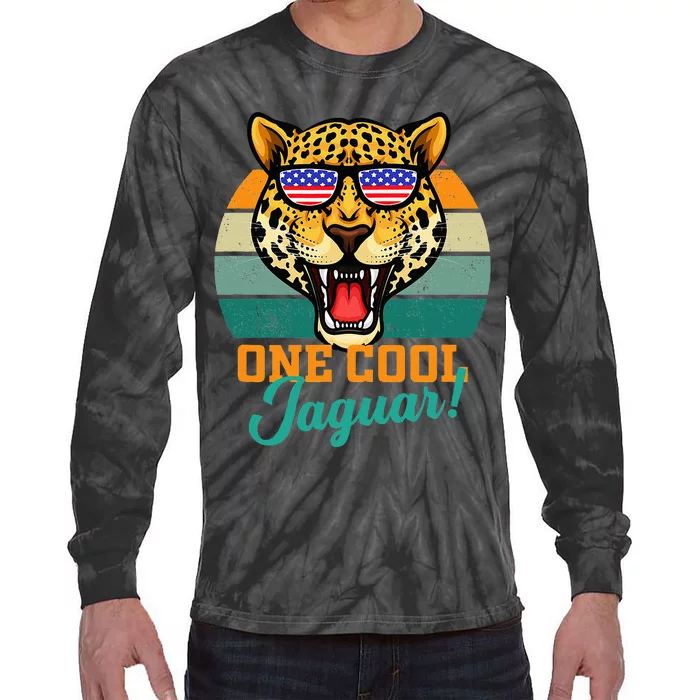 Jaguar Gifts Jaguars Usa Flag Tie-Dye Long Sleeve Shirt