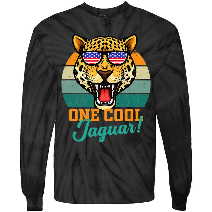 Jaguar Gifts Jaguars Usa Flag Tie-Dye Long Sleeve Shirt