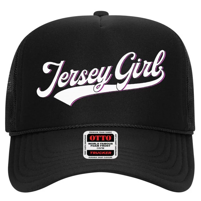 Jersey Girl High Crown Mesh Trucker Hat