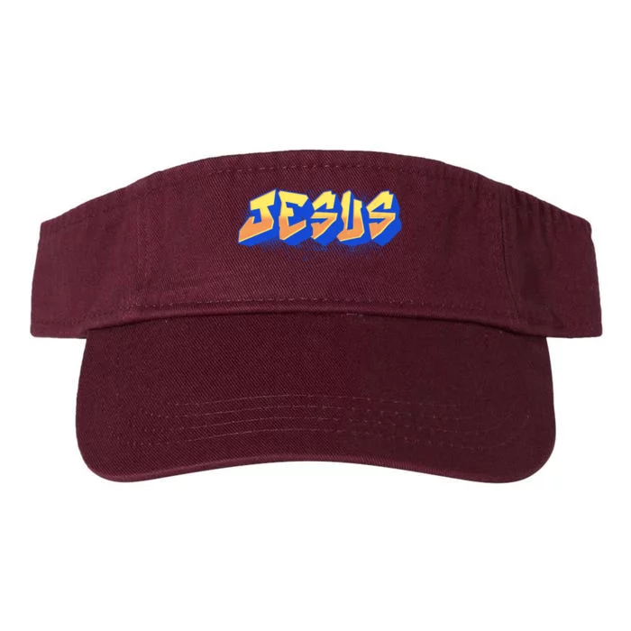 Jesus Graffiti Logo Valucap Bio-Washed Visor