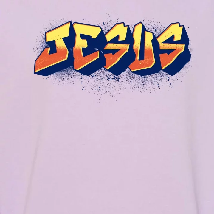 Jesus Graffiti Logo Garment-Dyed Sweatshirt