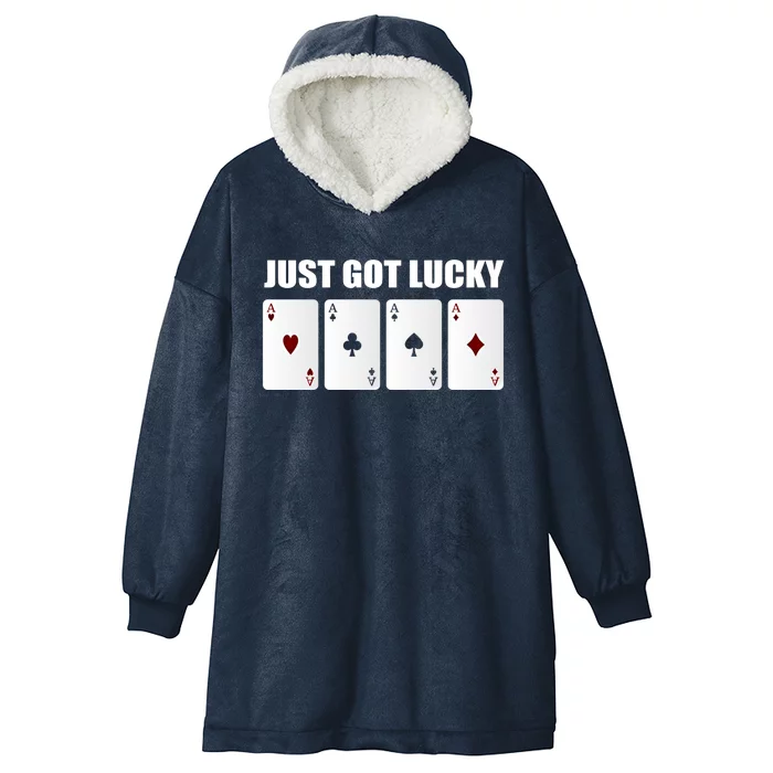 Just Got Lucky Prize Winner Gift Hooded Wearable Blanket