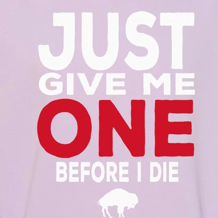 Just Give Me One Before I Die Funny Garment-Dyed Sweatshirt