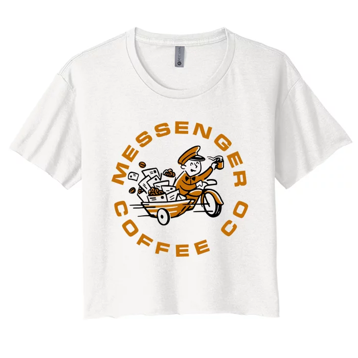 Joe Gatto Messenger Coffee Co Women's Crop Top Tee