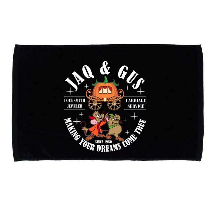 Jaq & Gus Mouse Carriage Service Making Your Dream Comes True Microfiber Hand Towel