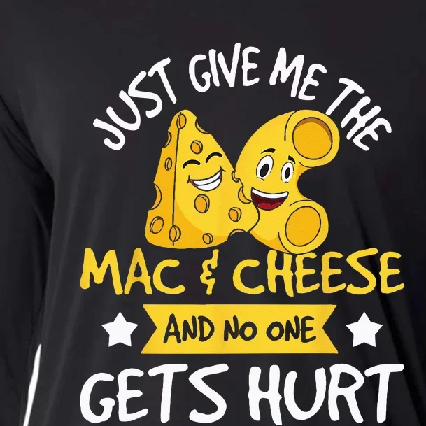 Just Give Me The Mac & Cheese Macaroni Cheesy Noodle Lover Cooling Performance Long Sleeve Crew