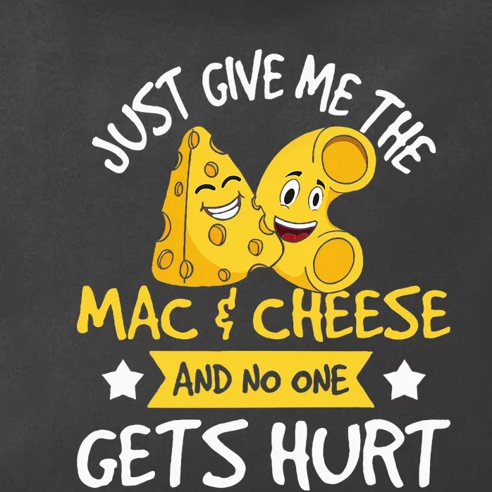 Just Give Me The Mac & Cheese Macaroni Cheesy Noodle Lover Zip Tote Bag