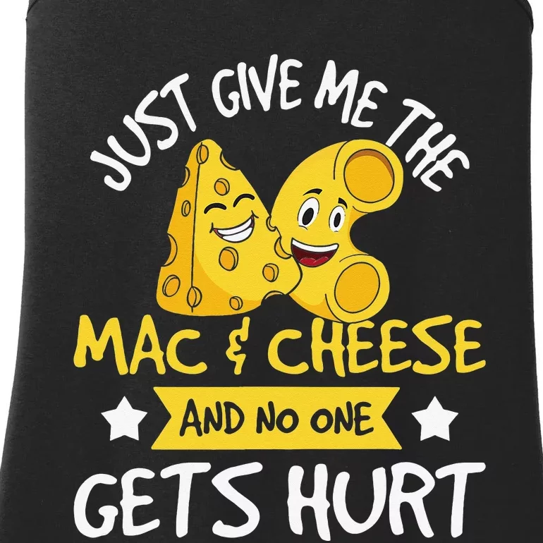 Just Give Me The Mac & Cheese Macaroni Cheesy Noodle Lover Ladies Essential Tank