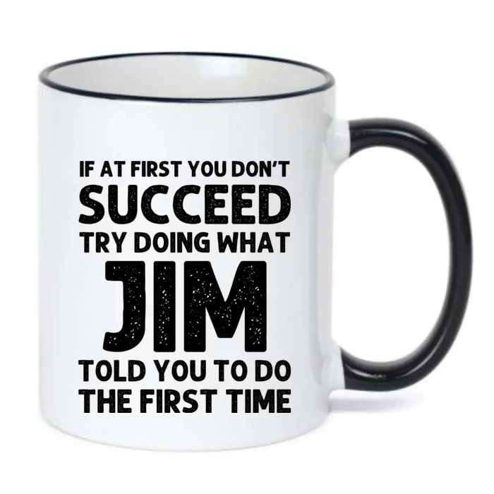 Jim Gift Name Personalized Birthday Funny Christmas Joke Black Color Changing Mug