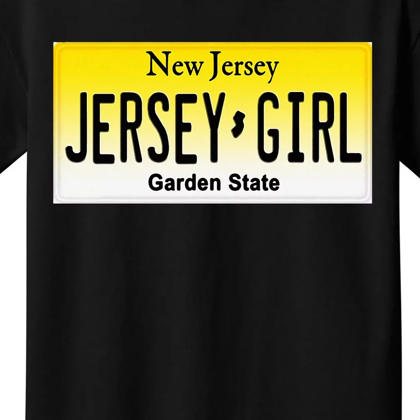 Jersey Girl New Jersey License Plate Kids T-Shirt