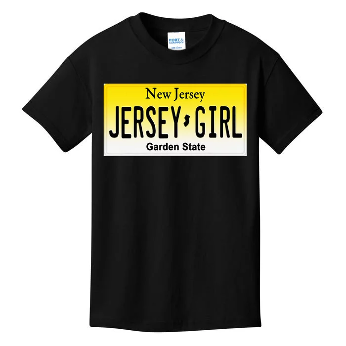 Jersey Girl New Jersey License Plate Kids T-Shirt