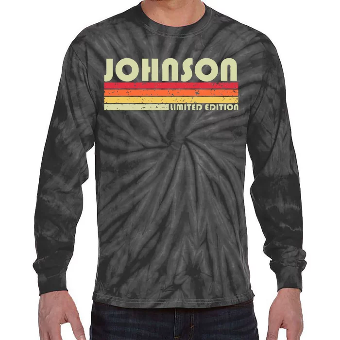 Johnson Gift Name Personalized Tie-Dye Long Sleeve Shirt