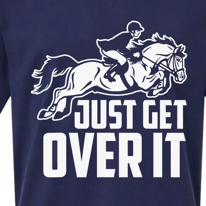 Just Get Over It. Horse Jumping Sueded Cloud Jersey T-Shirt