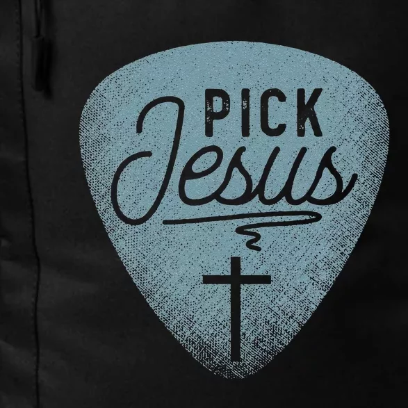 Jesus Guitar Pick Music Religious Guitar Player Daily Commute Backpack